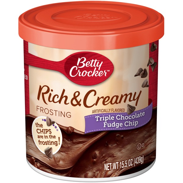 Betty Crocker Rich & Creamy Triple Chocolate Fudge Chip Frosting (15.5