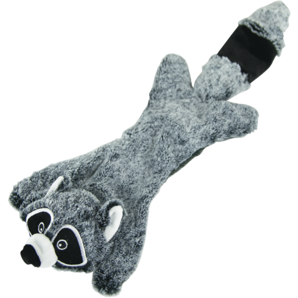 Play On Flattie Raccoon Dog Toy, Large