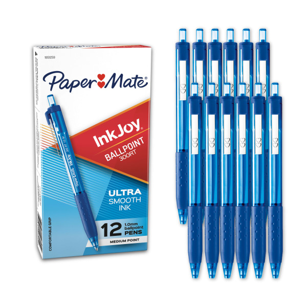 Paper Mate 1781561 1mm Blue Ink InkJoy 300RT Ballpoint Pen