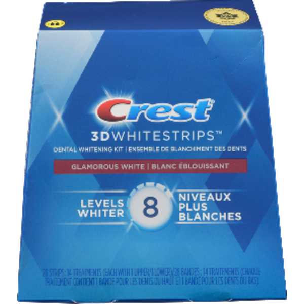 Crest 3Dwhitestrips Glamorous White At-Home Teeth Whitening Kit