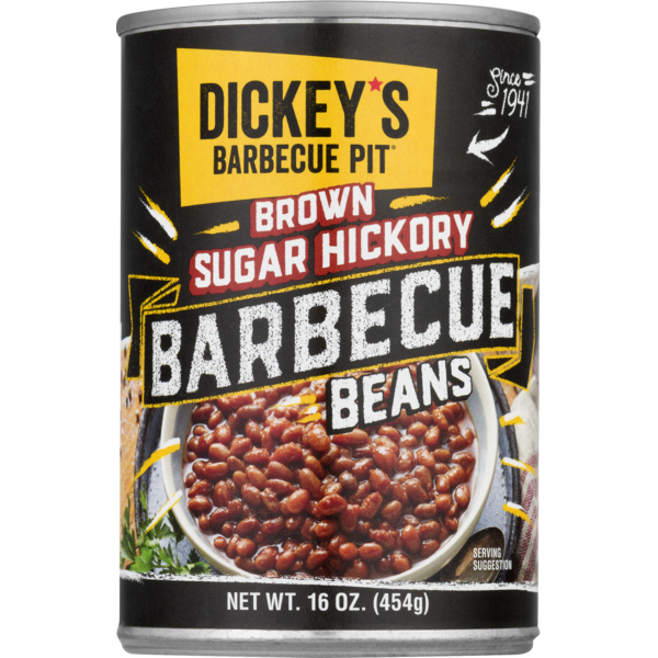 Dickey's Barbecue Pit Beans, Barbecue, Brown Sugar Hickory, Can (16 oz