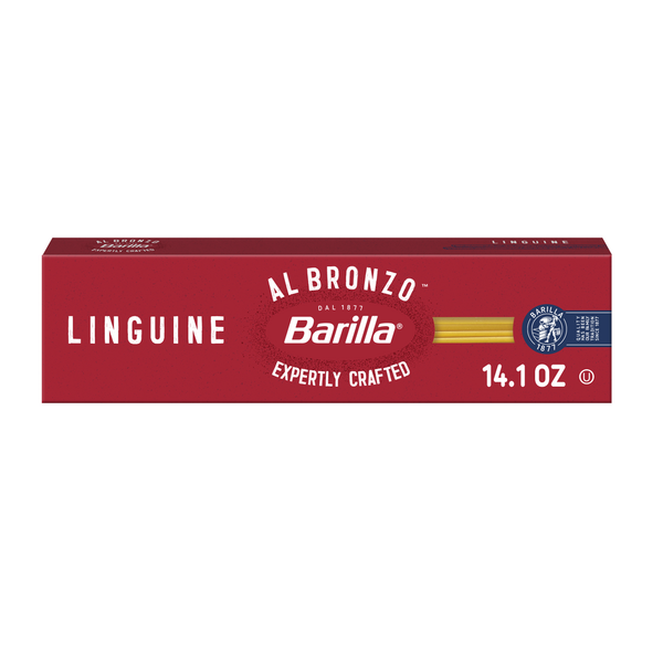 Barilla Al Bronzo Linguine Pasta - Bronze Cut Pasta, Non-GMO