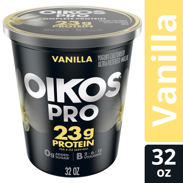 Oikos Pro Vanilla Yogurt-Cultured Ultra-Filtered Milk
