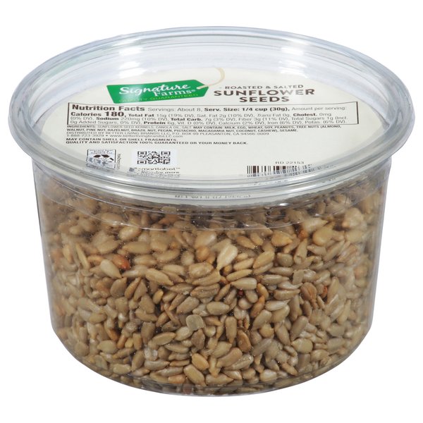 Signature Farms Sunflower Seeds, Roasted & Salted