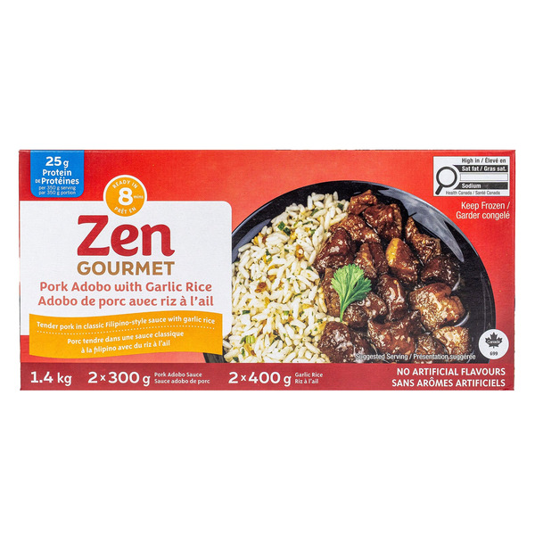 Zen Gourmet Pork Adobo with Garlic Rice