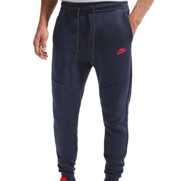 Nike Men's Tech Fleece Joggers, L - Obsidian/Speed Red