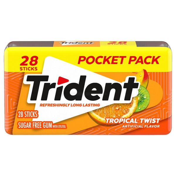 Trident Gum, Sugar Free, Tropical Twist, Mega Pack Same-Day