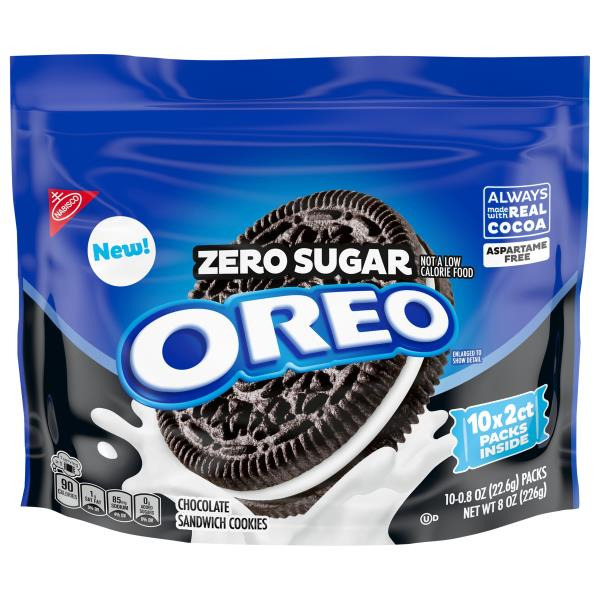 Oreo Zero Sugar Chocolate Sandwich Cookies Same-Day Delivery or