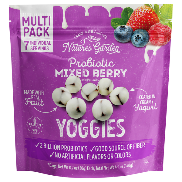 Nature's Garden Mixed Berry Probiotic Yoggies Same-Day Delivery or