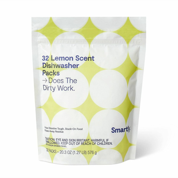 Target Smartly Dishwasher Packs Lemon Scent Same-Day Delivery