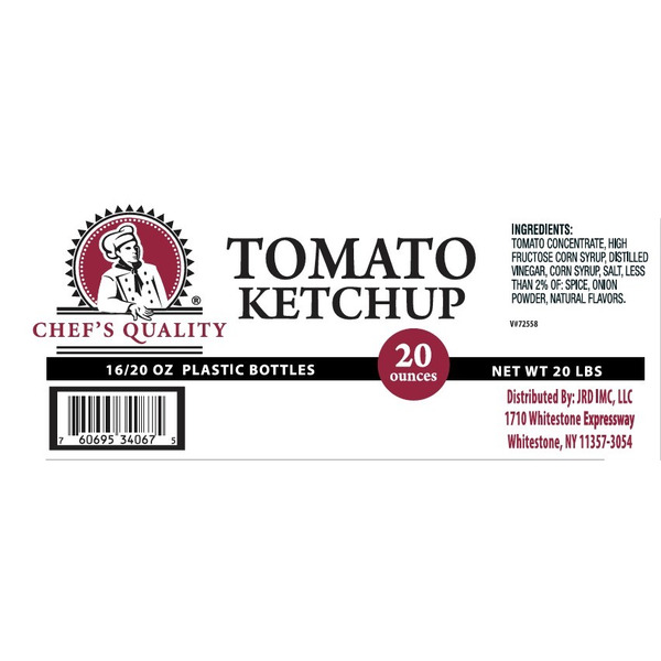 KETCHUP BOTTLE CQ 16/20Z