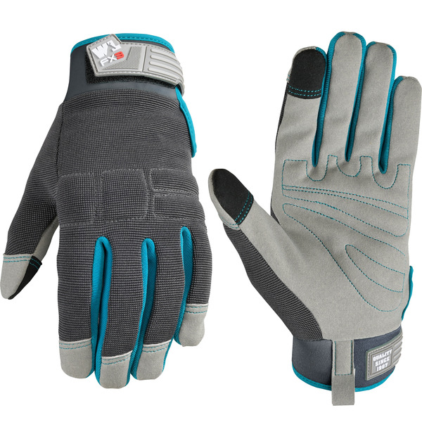 Wells Lamont Gray Synthetic leather Gardening Gloves 1 -Pairs