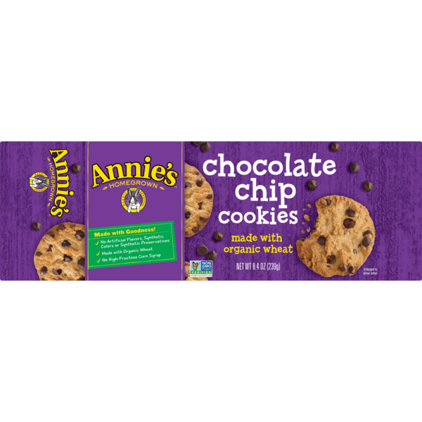 Annie's Homegrown Chocolate Chip Cookies (8.4 oz) Instacart