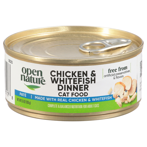 Open Nature Cat Food, Grain Free Formula, Chicken & Whitefish Dinner, Adult