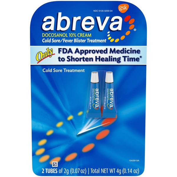 Abreva Cream Cold Sore/Fever Blister Treatment (0.7 oz) Instacart
