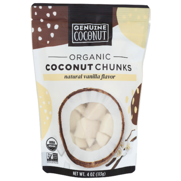 Genuine Coconut Organic Natural Vanilla Flavor Coconut Chunks Same