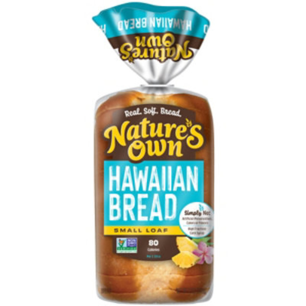 Nature's Own Hawaiian, Non-GMO Small Loaf Bread, Sandwich Bread