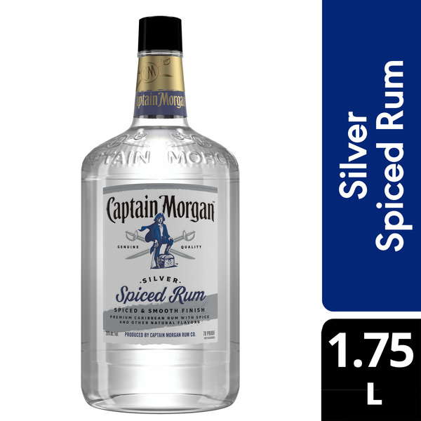 Captain Morgan Silver Spiced Rum Same-Day Delivery or Pickup