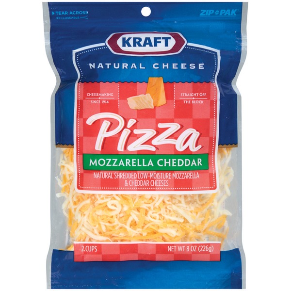 Kraft Pizza Mozzarella & Cheddar Shredded Cheese (8 oz) Instacart
