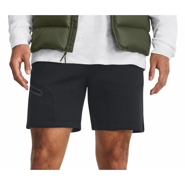 Under Armour Men's Unstoppable Fleece Shorts, Large - Black