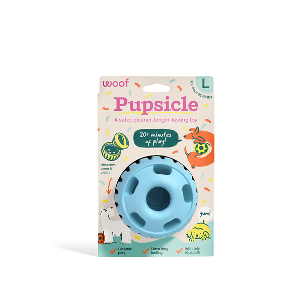 Woof Pet Inc The Party Pupsicle Pet Play Toy, Large - Blue