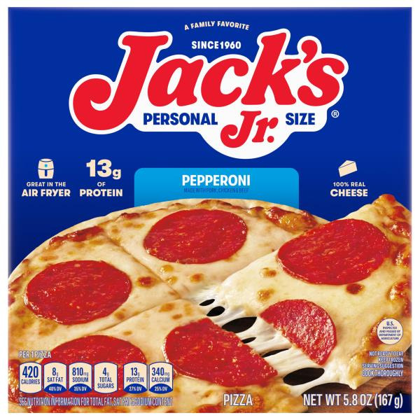 pf3枚ジョンシン Jack's Jack'S Jr Personal Size Pizza Thin Crust Pepperoni Pizza