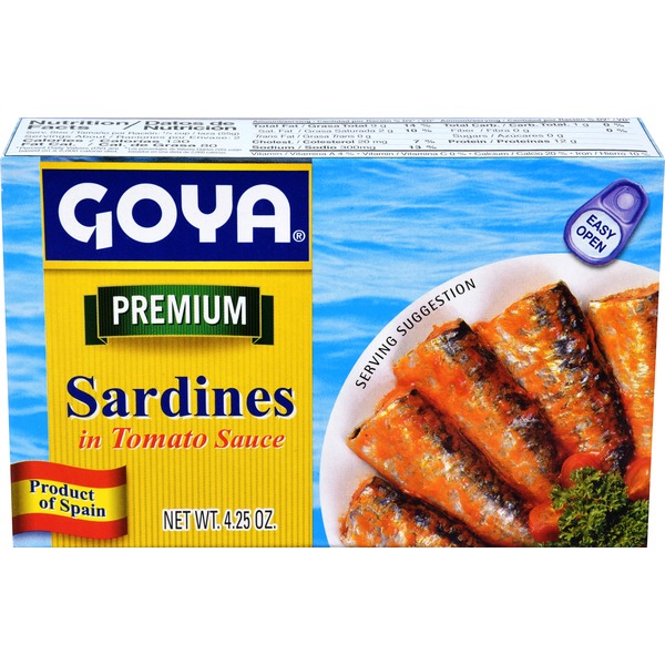 Goya Premium Sardines in Tomato Sauce (4.25 oz) Instacart