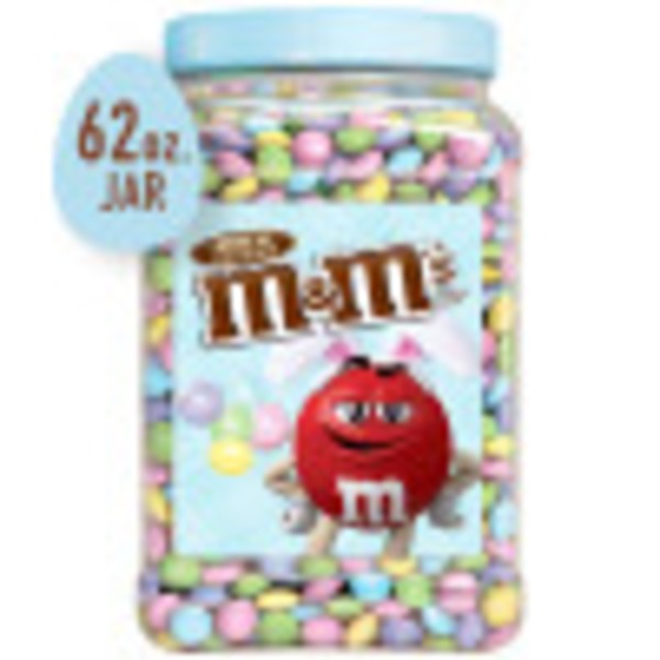 M&M's Milk Chocolate Pastel Easter Candy Jar (62 oz) - Instacart