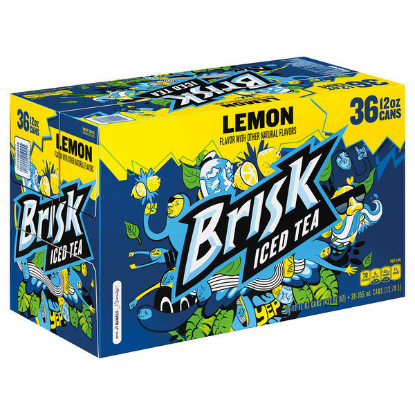 Brisk Lemon Iced Tea, 36 x 12 fl oz