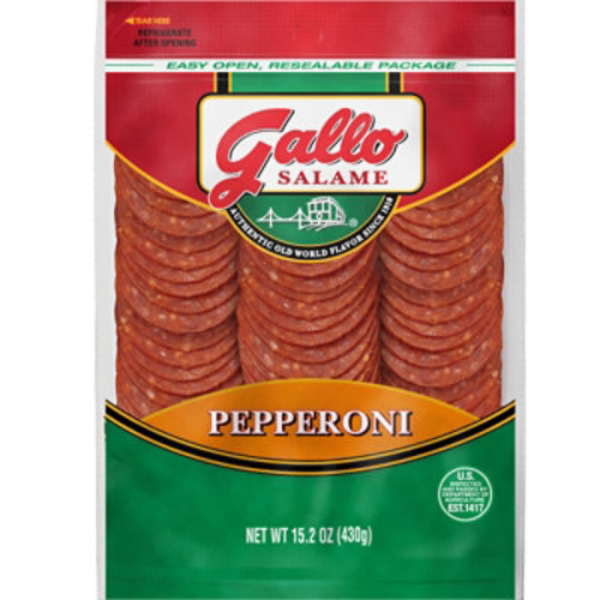 Gallo Salame Salame® Sliced Pepperoni Deli Lunch Meat, 15.2 oz