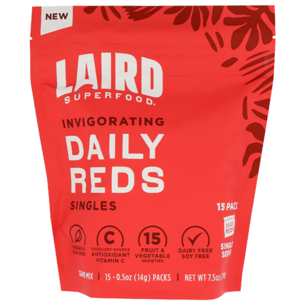 Laird Superfood Prebiotic Daily Reds Singles 15 Pack