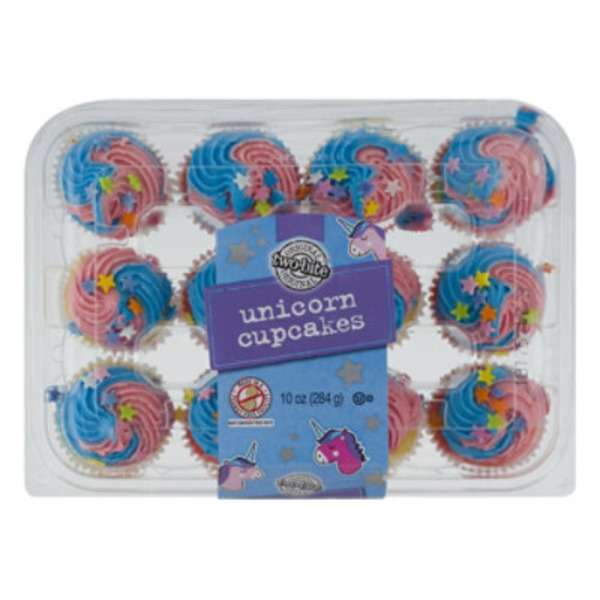 Two Bite Unicorn Cupcakes
