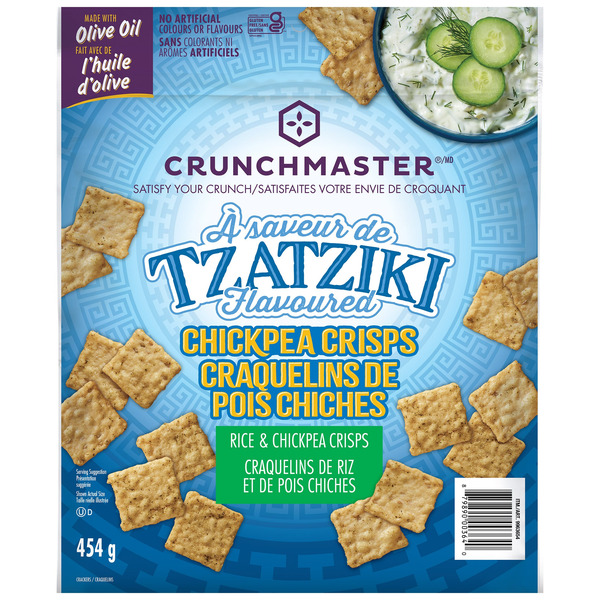 Crunchmaster Tzatziki Flavoured Chickpea Crisps