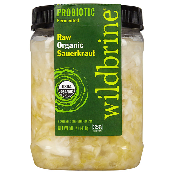 Organic Raw Geen Sauerkraut, 50 oz