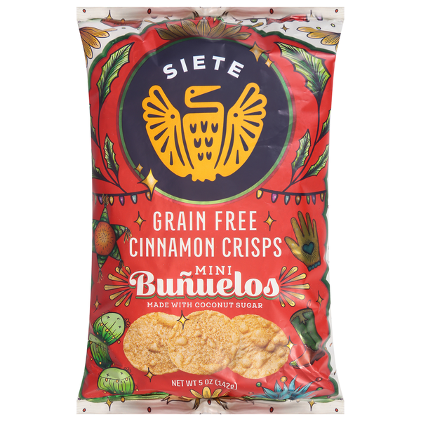 Siete Bunuelos, Grain Free, Cinnamon Crisps, Mini Same-Day