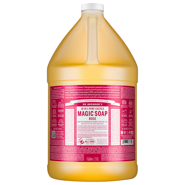 Dr. Bronner's 18-in-1 Pure-Castile Rose Magic Soap