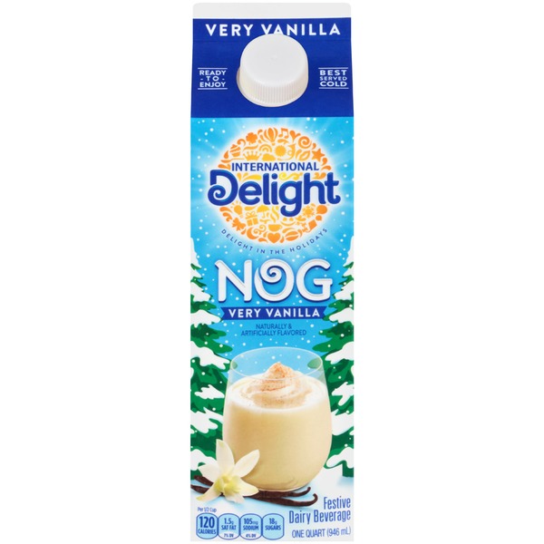 International Delight Very Vanilla Eggnog (1 qt) from HyVee Instacart