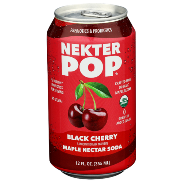 Nekter Pop Organic Black Cherry Maple Nectar Soda
