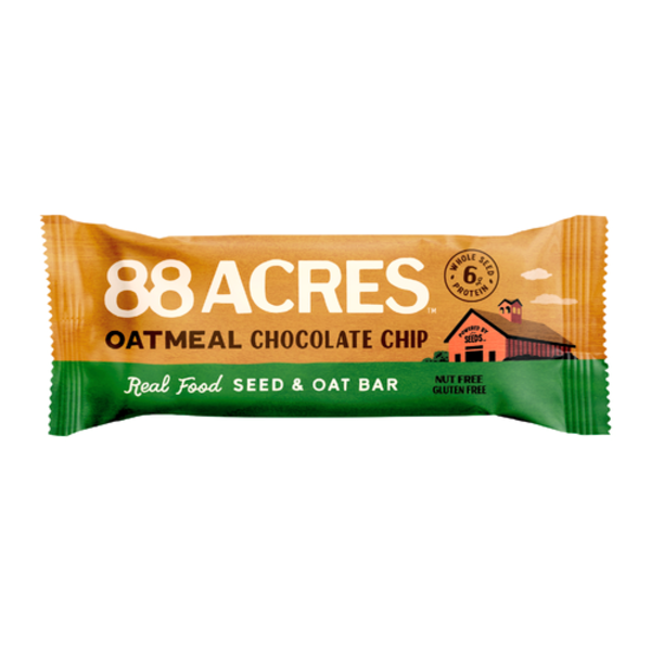 88 Acres The Seed Co. Warm 'N' Chewy Oatmeal Chocolate Chip Seed + Oat Bar