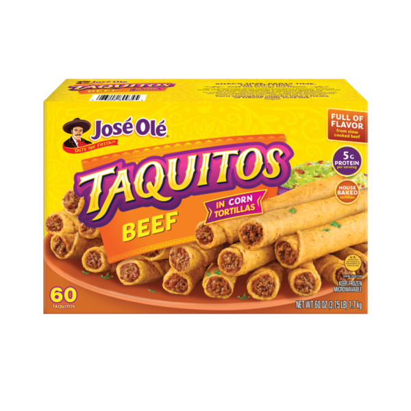 José Olé Taquitos In Corn Tortillas Beef Same-Day Delivery | Sam's