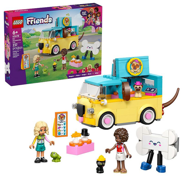 LEGO Friends Pet Accessories Van 237-Piece Building Set 42678