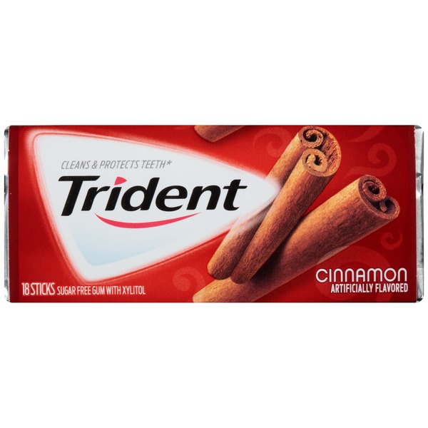 Trident Sugar Free Gum, Cinnamon Flavor (18 ct) Instacart