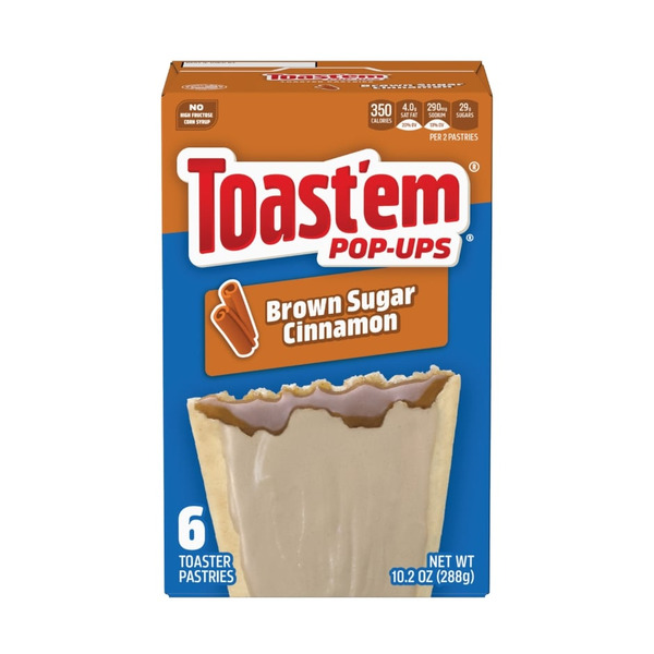 Toast Em Toaster Pastries, Brown Sugar Cinnamon, Frosted
