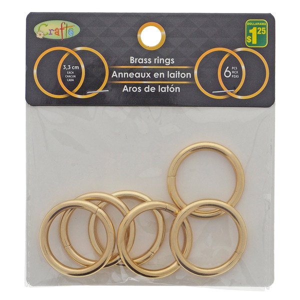Crafts Brass Rings Same-Day Delivery | Dollarama