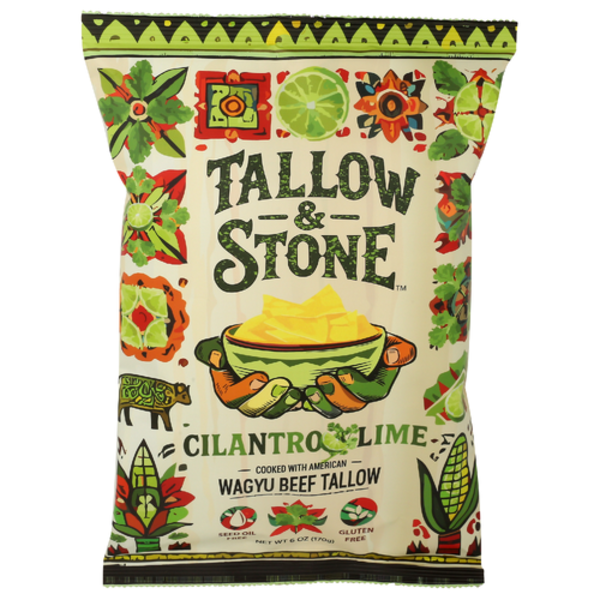 Tallow & Stone Cilantro Lime Wagyu Beef Tallow Tortilla Chips
