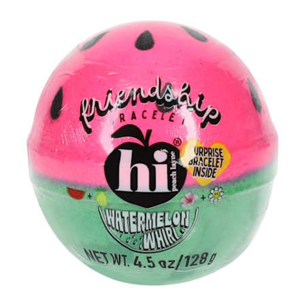 Hi Peach Layne Watermelon Whirl Friendship Bracelet Bath Bomb