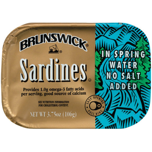 Brunswick - Sardines In Water 12 Pack, 3.75 oz