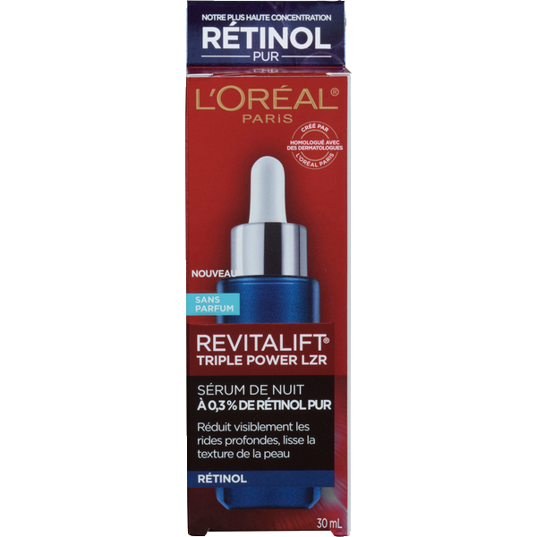L'Oreal Revitalift Fragrance Free Anti Aging Night Serum With 0.3