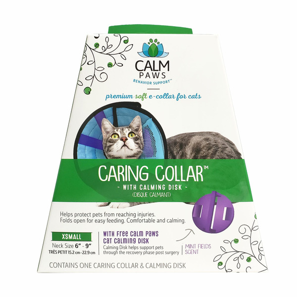 Calm Paws Caring Collar with Calming Disk for Cats