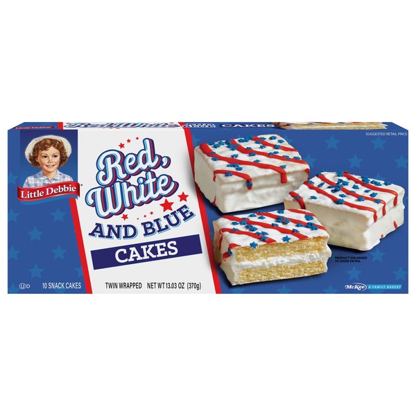 Little Debbie Red, White and Blue Cakes